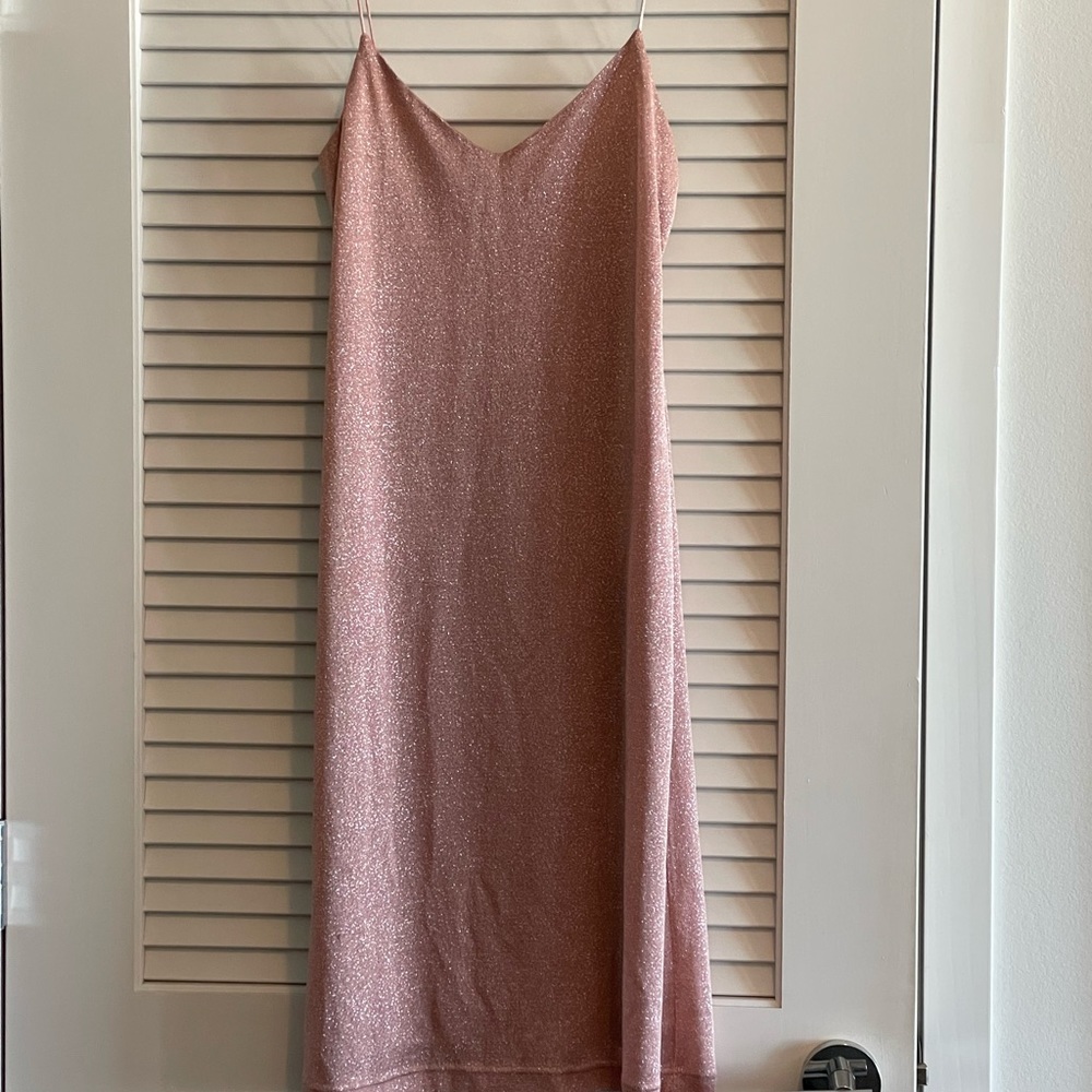 Fun Pink Spaghetti Strap Dress | Size 6
